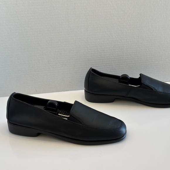 Hush Puppies Heaven Women's 9.5 Black Soft Leather Loafers Slip On Comfort Shoes - Picture 15 of 16